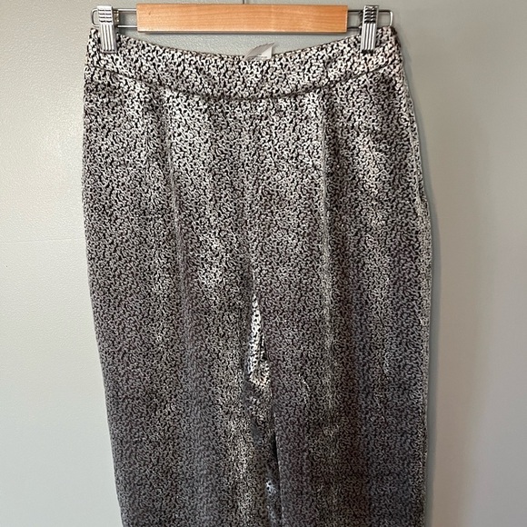 GIORGIO ARMANI Vestimenta Spa Silk Velvet Shiny Silver Pants - Picture 4 of 13
